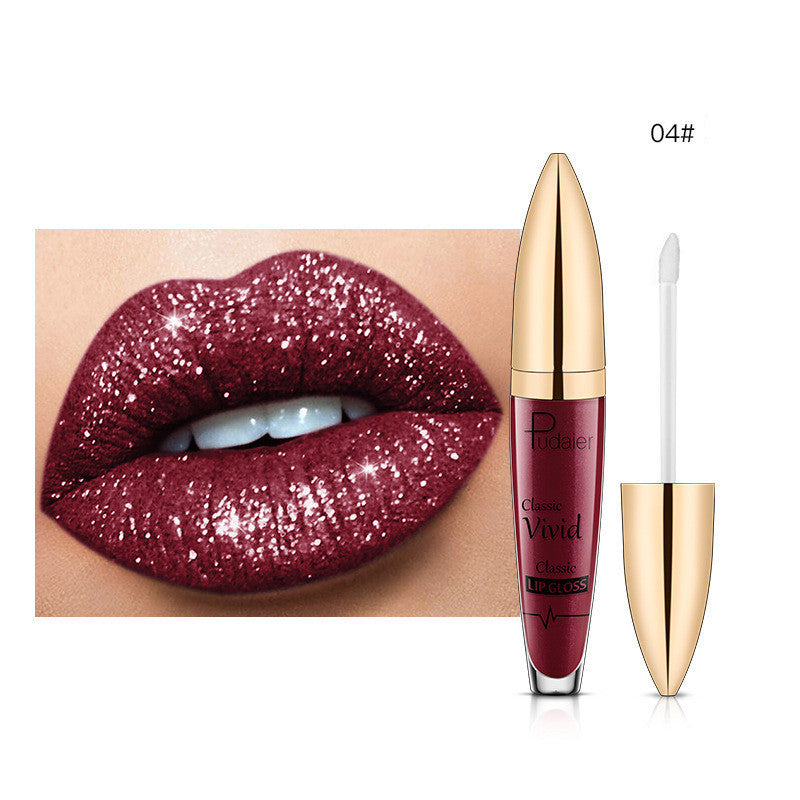 Pudaier Sip Glitter Flip Matte Shimmer Lip Gloss No Stain On Cup Diamond Lipstick Pudaier Sip Glitter Flip Matte Shimmer Lip Gloss No Stain On Cup Diamond Lipstick